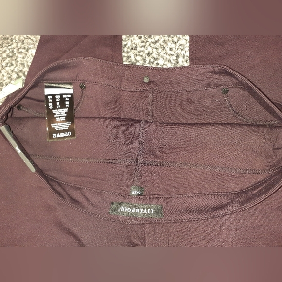 NWT! LIVERPOOL JEANS COMPANY JACQUELINE SKINNY PANT DARK PURPLE SIZE 16/33 - Picture 11 of 14